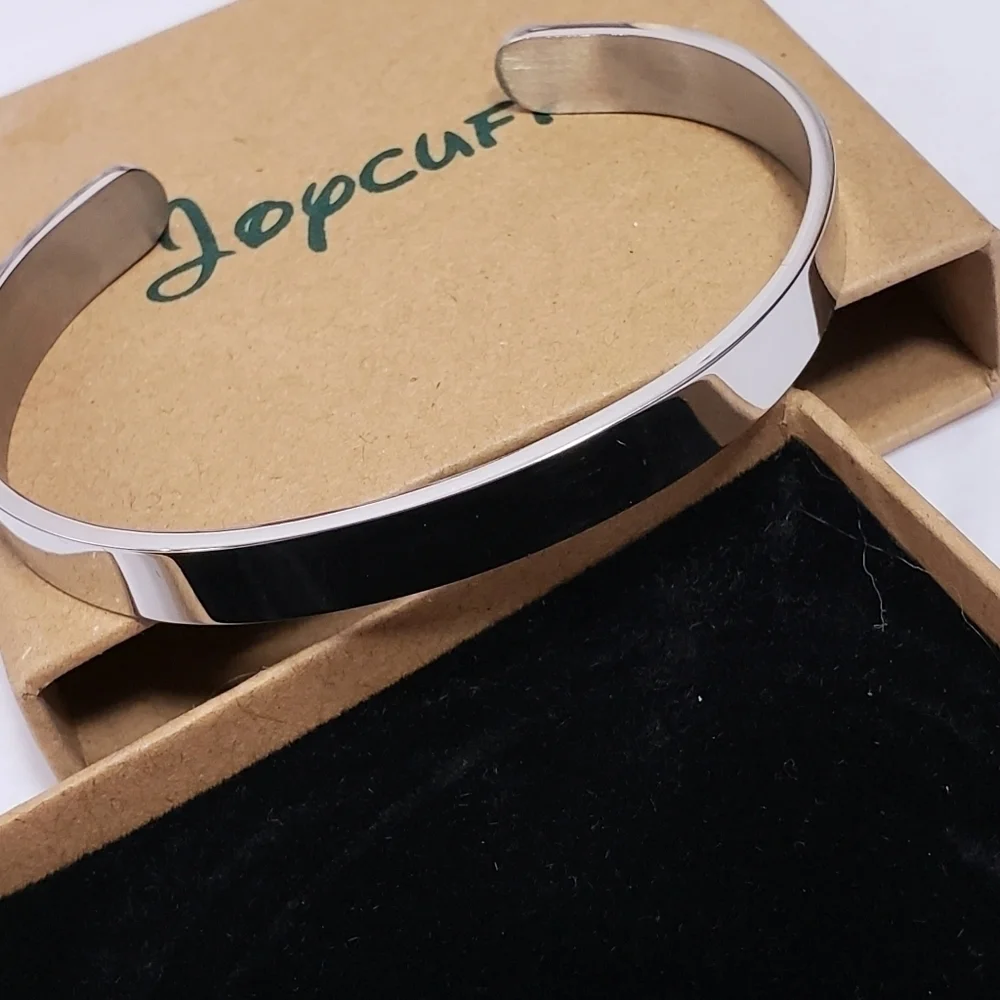 NIB JOYCUFF Live...Laugh...Love Hidden Message Bracelet